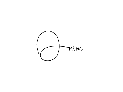 if you are searching for the best signature style for your name Onim. so please give up your signature search. here we have designed multiple signature styles  using Andilay-7BmLP. Onim signature style 4 images and pictures png