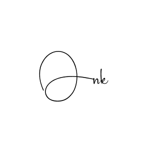 Onk stylish signature style. Best Handwritten Sign (Andilay-7BmLP) for my name. Handwritten Signature Collection Ideas for my name Onk. Onk signature style 4 images and pictures png