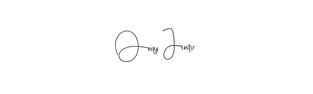 if you are searching for the best signature style for your name Only Jintu. so please give up your signature search. here we have designed multiple signature styles  using Andilay-7BmLP. Only Jintu signature style 4 images and pictures png