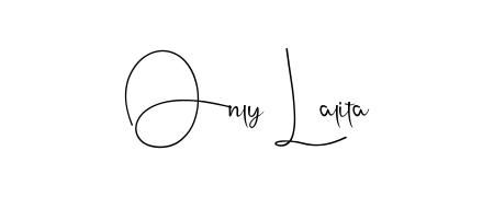 Create your official email sign-off with Only Lalita name in Andilay-7BmLP style. Crisp, clean, and perfectly legible across all screens. Only Lalita signature style 4 images and pictures png