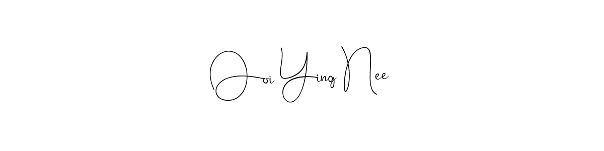 Use a signature maker to create a handwritten signature online. With this signature software, you can design (Andilay-7BmLP) your own signature for name Ooi Ying Nee. Ooi Ying Nee signature style 4 images and pictures png