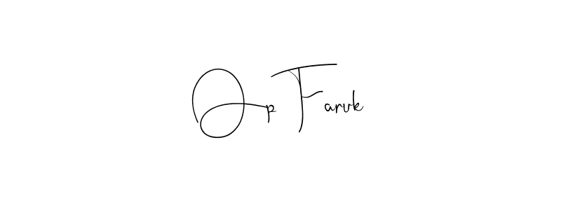 Similarly Andilay-7BmLP is the best handwritten signature design. Signature creator online .You can use it as an online autograph creator for name Op Faruk. Op Faruk signature style 4 images and pictures png