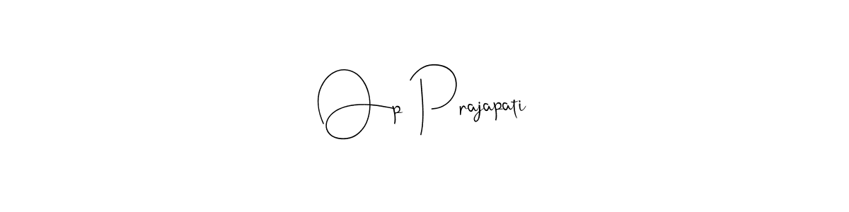 It looks lik you need a new signature style for name Op Prajapati. Design unique handwritten (Andilay-7BmLP) signature with our free signature maker in just a few clicks. Op Prajapati signature style 4 images and pictures png
