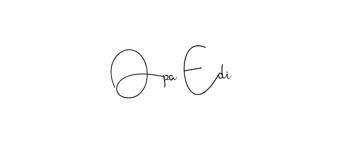 Use a signature maker to create a handwritten signature online. With this signature software, you can design (Andilay-7BmLP) your own signature for name Opa Edi. Opa Edi signature style 4 images and pictures png