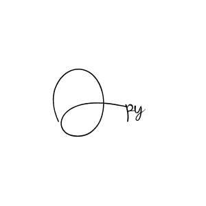 Andilay-7BmLP is a professional signature style that is perfect for those who want to add a touch of class to their signature. It is also a great choice for those who want to make their signature more unique. Get Opy name to fancy signature for free. Opy signature style 4 images and pictures png