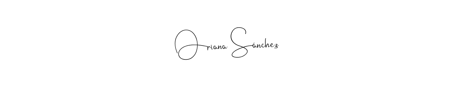 Similarly Andilay-7BmLP is the best handwritten signature design. Signature creator online .You can use it as an online autograph creator for name Oriana Sánchez. Oriana Sánchez signature style 4 images and pictures png