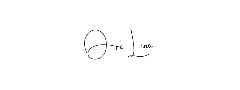 How to Draw Ork Lina signature style? Andilay-7BmLP is a latest design signature styles for name Ork Lina. Ork Lina signature style 4 images and pictures png