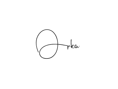 How to make Orka name signature. Use Andilay-7BmLP style for creating short signs online. This is the latest handwritten sign. Orka signature style 4 images and pictures png