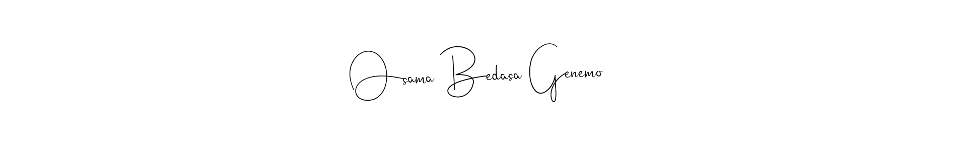 Once you've used our free online signature maker to create your best signature Andilay-7BmLP style, it's time to enjoy all of the benefits that Osama Bedasa Genemo name signing documents. Osama Bedasa Genemo signature style 4 images and pictures png