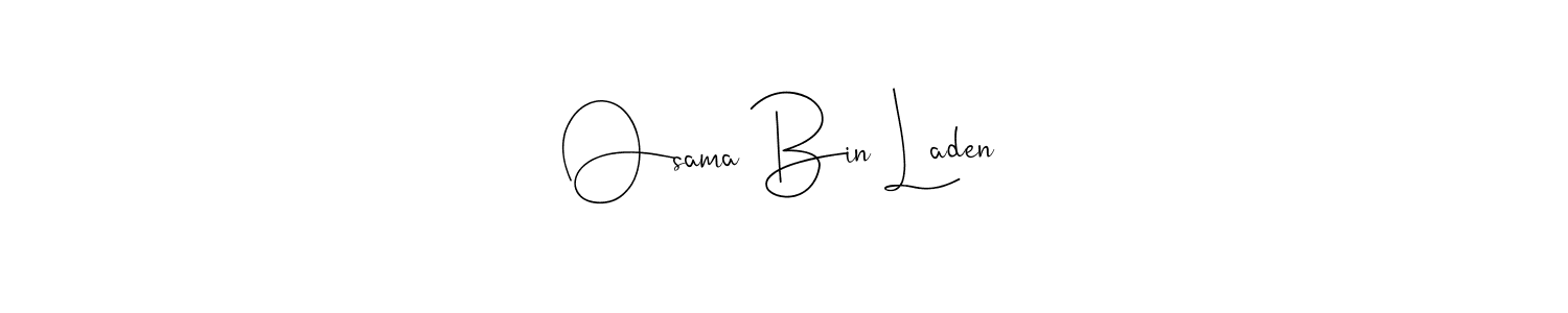 Design your own signature with our free online signature maker. With this signature software, you can create a handwritten (Andilay-7BmLP) signature for name Osama Bin Laden. Osama Bin Laden signature style 4 images and pictures png