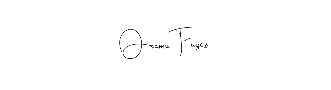 if you are searching for the best signature style for your name Osama Fayez. so please give up your signature search. here we have designed multiple signature styles  using Andilay-7BmLP. Osama Fayez signature style 4 images and pictures png