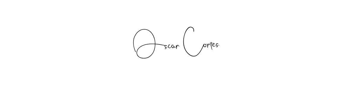 Make a beautiful signature design for name Oscar Cortes. With this signature (Andilay-7BmLP) style, you can create a handwritten signature for free. Oscar Cortes signature style 4 images and pictures png