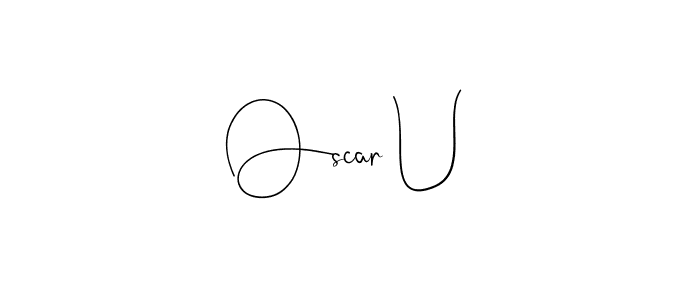 Make a beautiful signature design for name Oscar U. Use this online signature maker to create a handwritten signature for free. Oscar U signature style 4 images and pictures png
