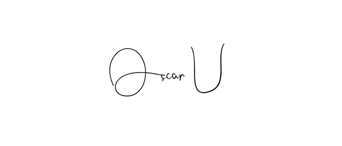 Make a beautiful signature design for name Oscar U. Use this online signature maker to create a handwritten signature for free. Oscar U signature style 4 images and pictures png