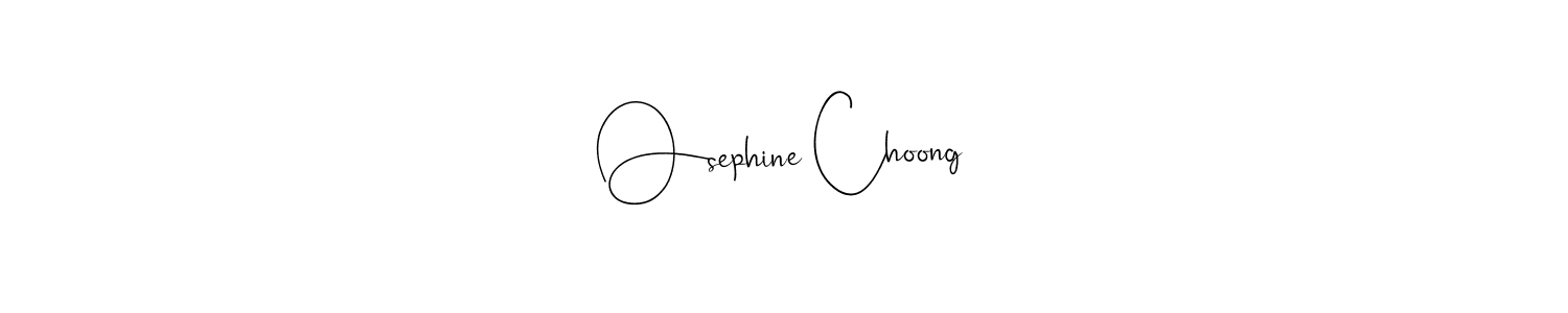if you are searching for the best signature style for your name Osephine Choong. so please give up your signature search. here we have designed multiple signature styles  using Andilay-7BmLP. Osephine Choong signature style 4 images and pictures png