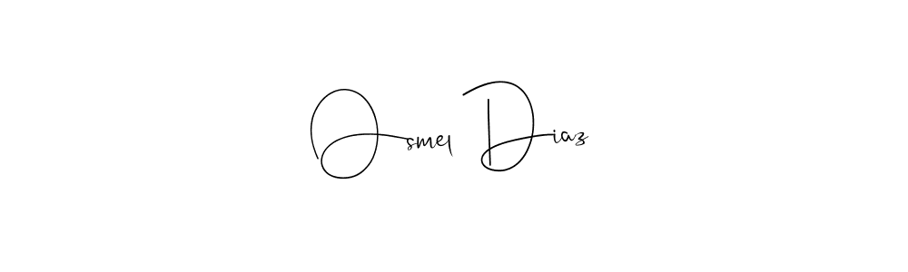 Make a beautiful signature design for name Osmel Diaz. Use this online signature maker to create a handwritten signature for free. Osmel Diaz signature style 4 images and pictures png