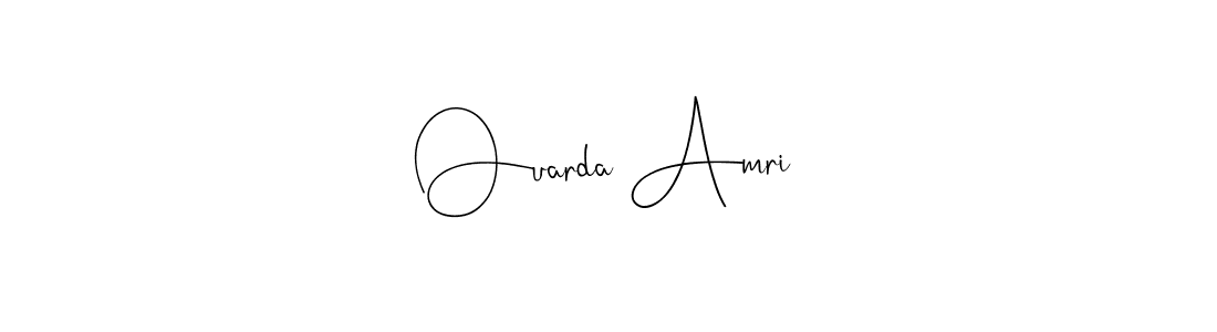 Use a signature maker to create a handwritten signature online. With this signature software, you can design (Andilay-7BmLP) your own signature for name Ouarda Amri. Ouarda Amri signature style 4 images and pictures png