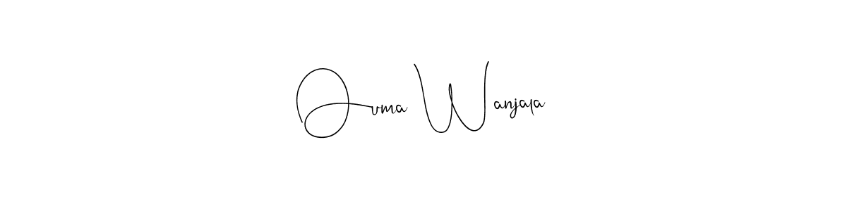 How to make Ouma Wanjala signature? Andilay-7BmLP is a professional autograph style. Create handwritten signature for Ouma Wanjala name. Ouma Wanjala signature style 4 images and pictures png