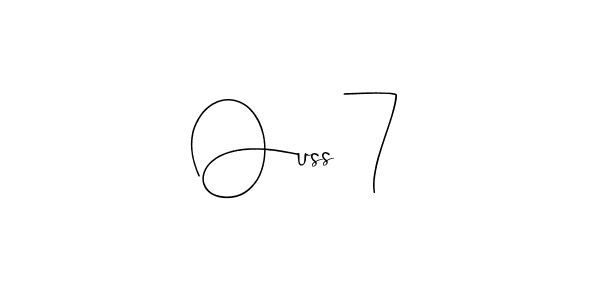 You can use this online signature creator to create a handwritten signature for the name Ouss 7. This is the best online autograph maker. Ouss 7 signature style 4 images and pictures png