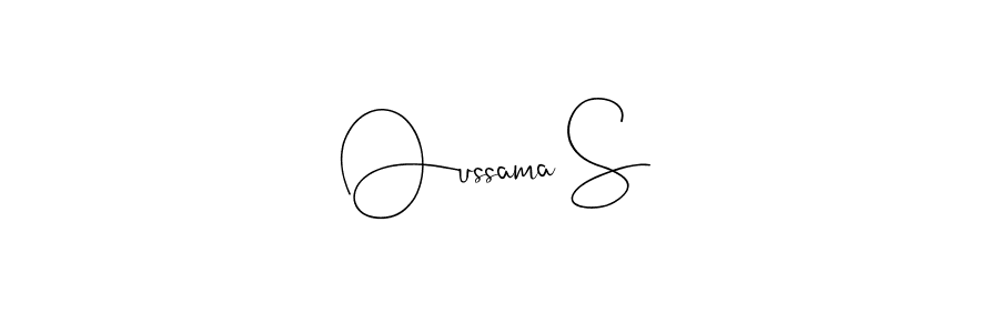 How to Draw Oussama S signature style? Andilay-7BmLP is a latest design signature styles for name Oussama S. Oussama S signature style 4 images and pictures png