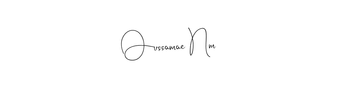 How to Draw Oussamae Nm signature style? Andilay-7BmLP is a latest design signature styles for name Oussamae Nm. Oussamae Nm signature style 4 images and pictures png