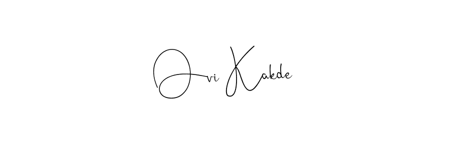 if you are searching for the best signature style for your name Ovi Kakde. so please give up your signature search. here we have designed multiple signature styles  using Andilay-7BmLP. Ovi Kakde signature style 4 images and pictures png