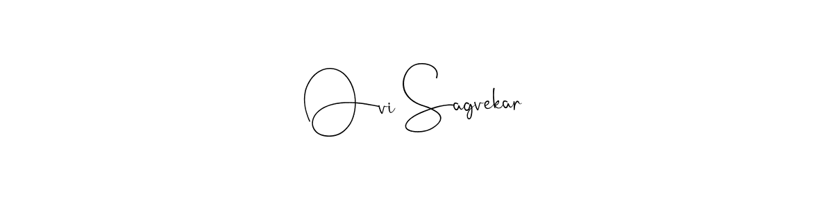 Use a signature maker to create a handwritten signature online. With this signature software, you can design (Andilay-7BmLP) your own signature for name Ovi Sagvekar. Ovi Sagvekar signature style 4 images and pictures png