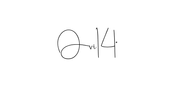 How to make Ovi14* name signature. Use Andilay-7BmLP style for creating short signs online. This is the latest handwritten sign. Ovi14* signature style 4 images and pictures png