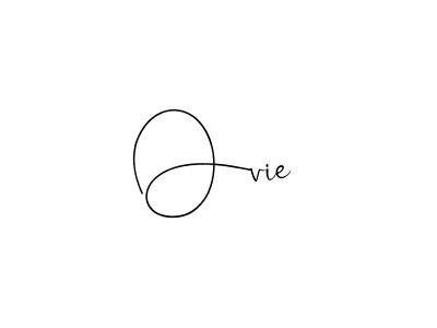 if you are searching for the best signature style for your name Ovie. so please give up your signature search. here we have designed multiple signature styles  using Andilay-7BmLP. Ovie signature style 4 images and pictures png