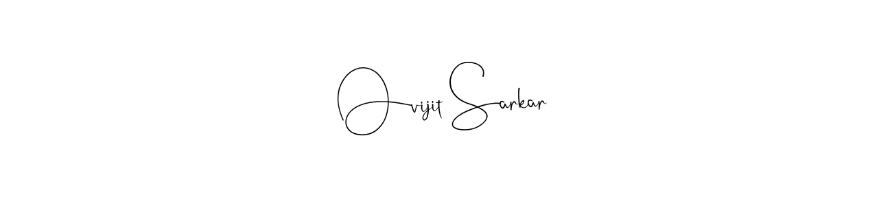 Use a signature maker to create a handwritten signature online. With this signature software, you can design (Andilay-7BmLP) your own signature for name Ovijit Sarkar. Ovijit Sarkar signature style 4 images and pictures png