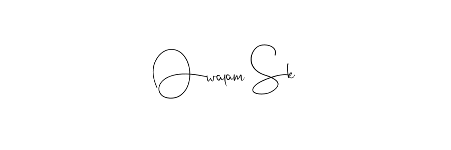 It looks lik you need a new signature style for name Owalam Sk. Design unique handwritten (Andilay-7BmLP) signature with our free signature maker in just a few clicks. Owalam Sk signature style 4 images and pictures png