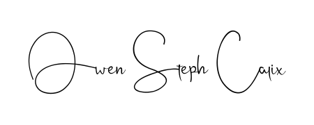Similarly Andilay-7BmLP is the best handwritten signature design. Signature creator online. You can use it as an online autograph creator for name Owen Steph Calix. Owen Steph Calix signature style 4 images and pictures png
