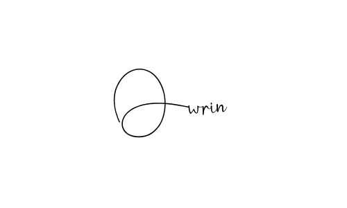 Design your own signature with our free online signature maker. With this signature software, you can create a handwritten (Andilay-7BmLP) signature for name Owrin. Owrin signature style 4 images and pictures png