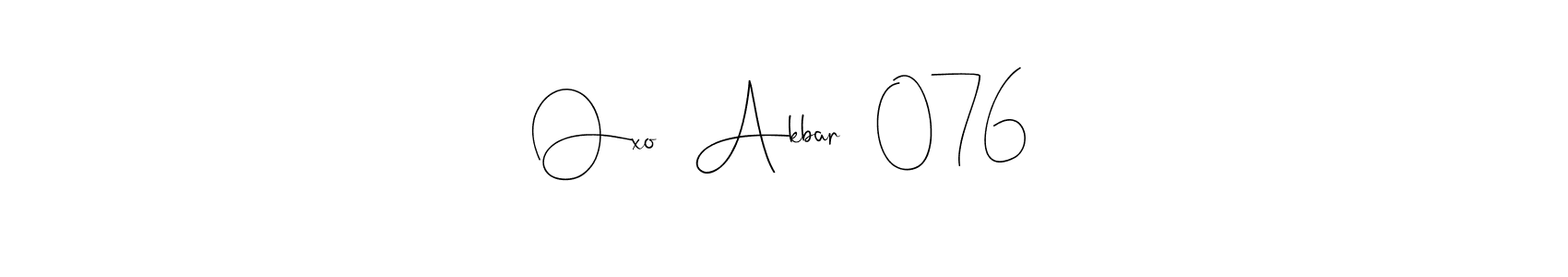 Once you've used our free online signature maker to create your best signature Andilay-7BmLP style, it's time to enjoy all of the benefits that Oxo   Akbar   076 name signing documents. Oxo   Akbar   076 signature style 4 images and pictures png