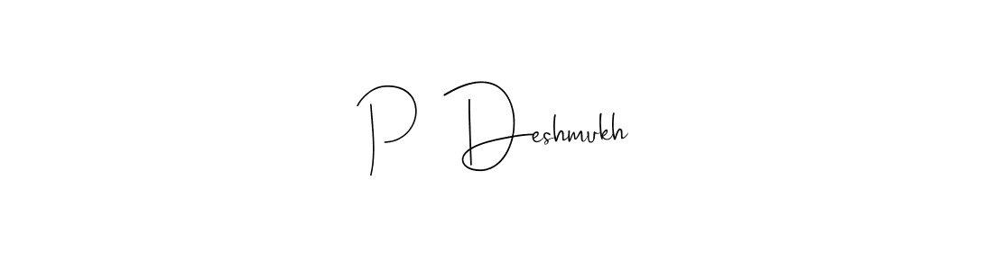 Here are the top 10 professional signature styles for the name P  Deshmukh. These are the best autograph styles you can use for your name. P  Deshmukh signature style 4 images and pictures png