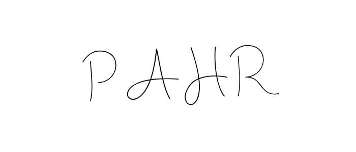 Also we have P A H R name is the best signature style. Create professional handwritten signature collection using Andilay-7BmLP autograph style. P A H R signature style 4 images and pictures png