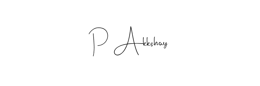 Also we have P Akkshay name is the best signature style. Create professional handwritten signature collection using Andilay-7BmLP autograph style. P Akkshay signature style 4 images and pictures png