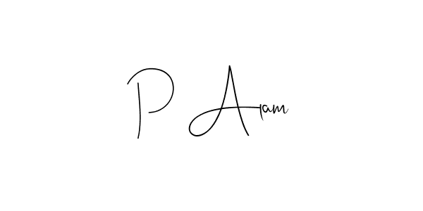 You can use this online signature creator to create a handwritten signature for the name P Alam. This is the best online autograph maker. P Alam signature style 4 images and pictures png