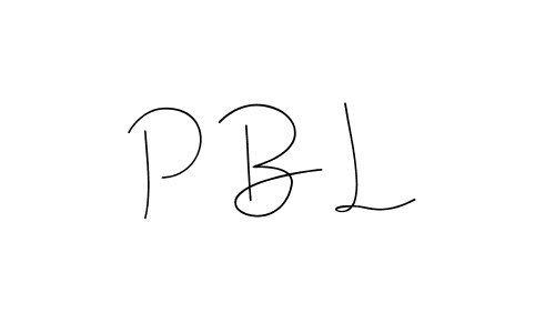 Design your own signature with our free online signature maker. With this signature software, you can create a handwritten (Andilay-7BmLP) signature for name P B L. P B L signature style 4 images and pictures png