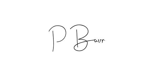 You should practise on your own different ways (Andilay-7BmLP) to write your name (P Baur) in signature. don't let someone else do it for you. P Baur signature style 4 images and pictures png