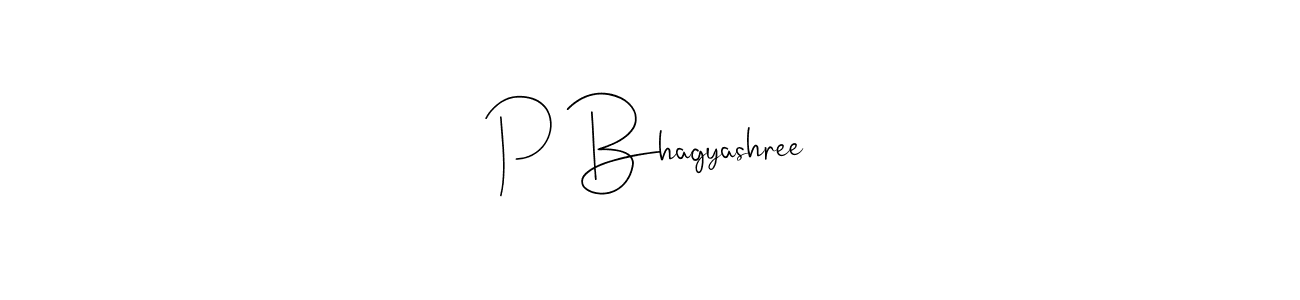 How to make P Bhagyashree signature? Andilay-7BmLP is a professional autograph style. Create handwritten signature for P Bhagyashree name. P Bhagyashree signature style 4 images and pictures png