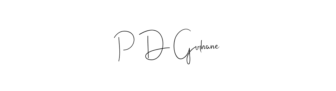 How to Draw P D Gulhane signature style? Andilay-7BmLP is a latest design signature styles for name P D Gulhane. P D Gulhane signature style 4 images and pictures png