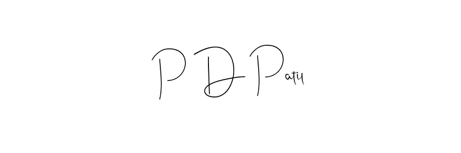 Use a signature maker to create a handwritten signature online. With this signature software, you can design (Andilay-7BmLP) your own signature for name P D Patil. P D Patil signature style 4 images and pictures png