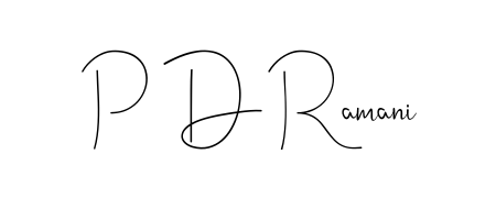Make a beautiful signature design for name P D Ramani. With this signature (Andilay-7BmLP) style, you can create a handwritten signature for free. P D Ramani signature style 4 images and pictures png