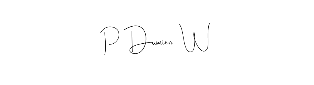 How to Draw P Damien  W signature style? Andilay-7BmLP is a latest design signature styles for name P Damien  W. P Damien  W signature style 4 images and pictures png