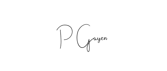 Make a beautiful signature design for name P Gayen. Use this online signature maker to create a handwritten signature for free. P Gayen signature style 4 images and pictures png