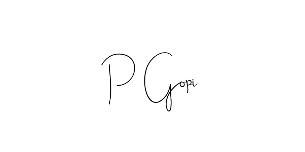 P Gopi stylish signature style. Best Handwritten Sign (Andilay-7BmLP) for my name. Handwritten Signature Collection Ideas for my name P Gopi. P Gopi signature style 4 images and pictures png