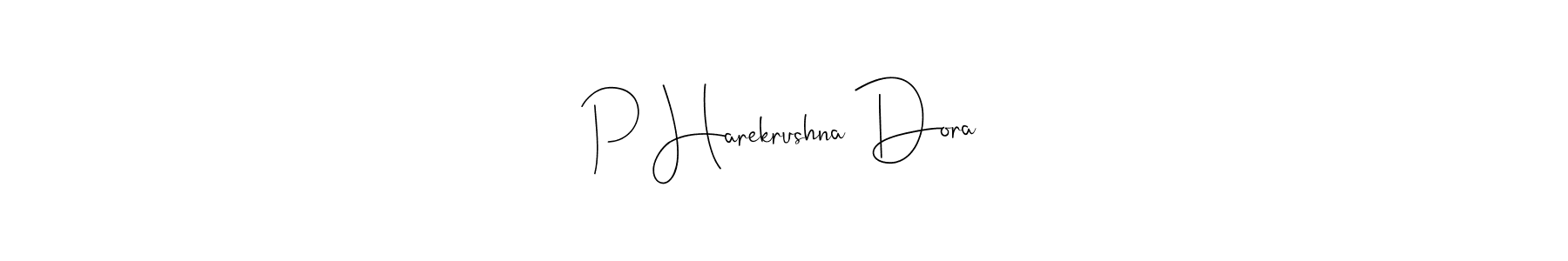 Design your own signature with our free online signature maker. With this signature software, you can create a handwritten (Andilay-7BmLP) signature for name P Harekrushna Dora. P Harekrushna Dora signature style 4 images and pictures png