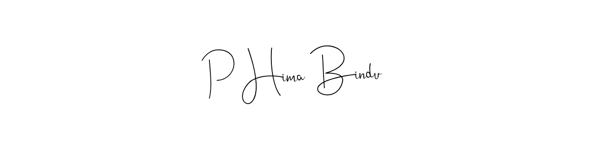 Make a beautiful signature design for name P Hima Bindu. Use this online signature maker to create a handwritten signature for free. P Hima Bindu signature style 4 images and pictures png