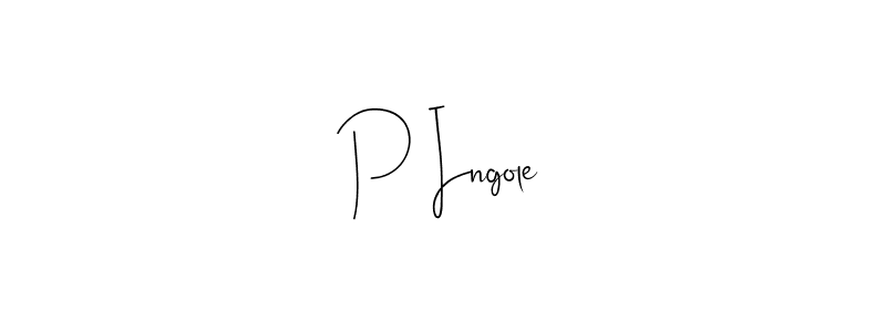 Design your own signature with our free online signature maker. With this signature software, you can create a handwritten (Andilay-7BmLP) signature for name P Ingole. P Ingole signature style 4 images and pictures png